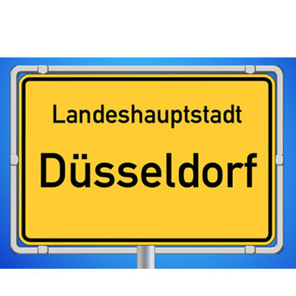 Ortsschild Düsseldorf